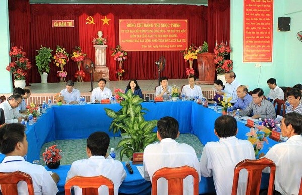 Dang Thi Ngoc Thinh travaille à Binh Thuan - ảnh 1